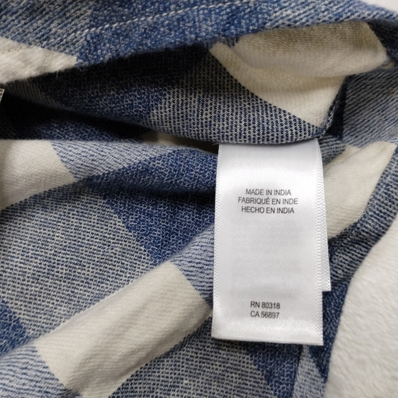 Lucy brand Saturday stretch plaid flannel shirt men's size medium bnwt - Picture 2 of 14